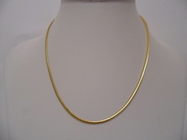 Corrente Folhada a Ouro Lacraia 45cm cb 2089829