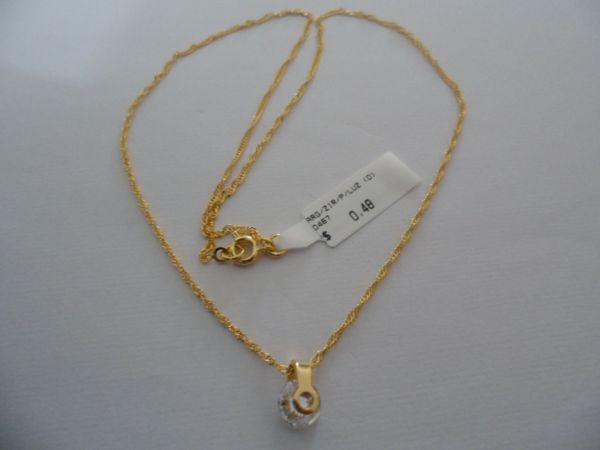 GARGANTILHA FOLHADA ZIRCONIA/PONTO/LUZ CB 81588