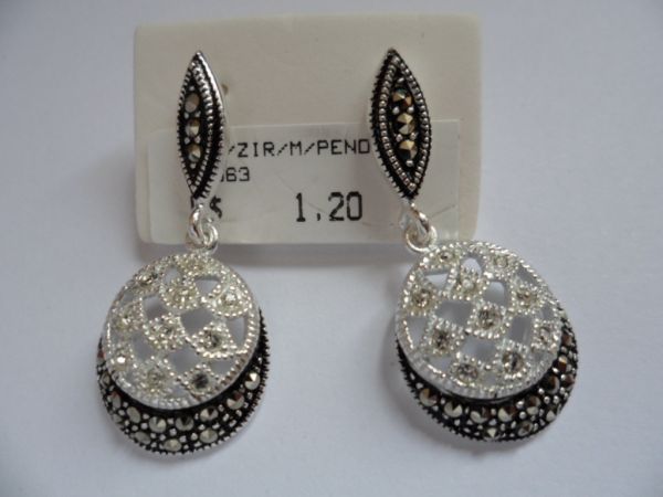 BRINCO DE PRATA ZIRCONIA MICRO DUO  CB 2080512