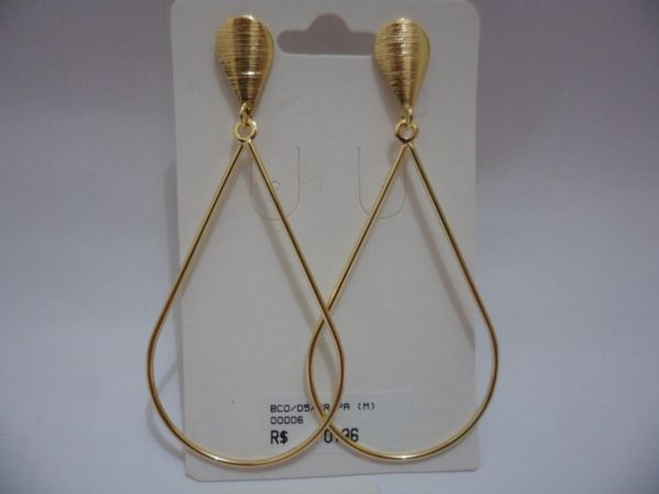 BRINCO FOLHADO A OURO D5 23  CB 2089232