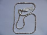 CORRENTE DE PRATA DIAMANTADA 45CM  CB 2083049 ok