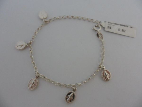 Pulseira de Prata Nossa Senhora das Graças CB 2069357 ok