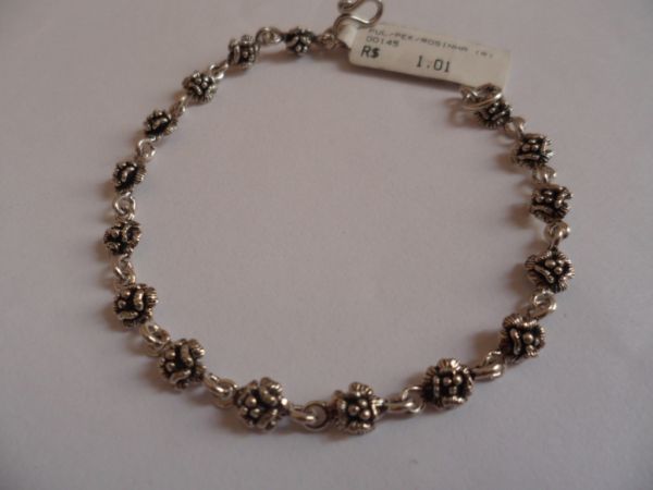 PULSEIRA DE PRATA PEKUM ROSINHAS  CB 2083940