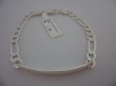 Pulseira Prata Masculina 3x1 Chapa 6.5mm 2061436
