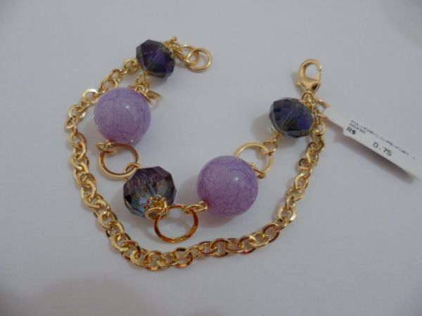 PULSEIRA FOLHADA PEDRA LILAS CB 182260