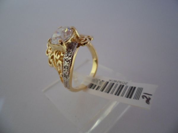 ANEL FOLHADO A OURO FLORES CB 2092805