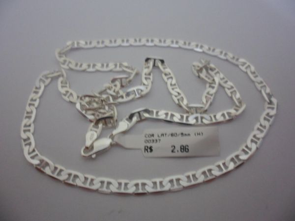 CORRENTE DE PRATA LATINHA 60CM  CB 2063072