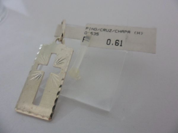 PINGENTE DE PRATA CRUZ CHAPA CB 2079592