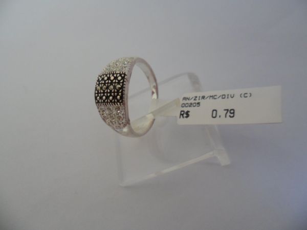 ANEL DE PRATA MICRO ZIRCÔNIA TRES  CB 2072623