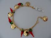 PULSEIRA FOLHADA A OURO PIMENTA DISCO  CB 182103