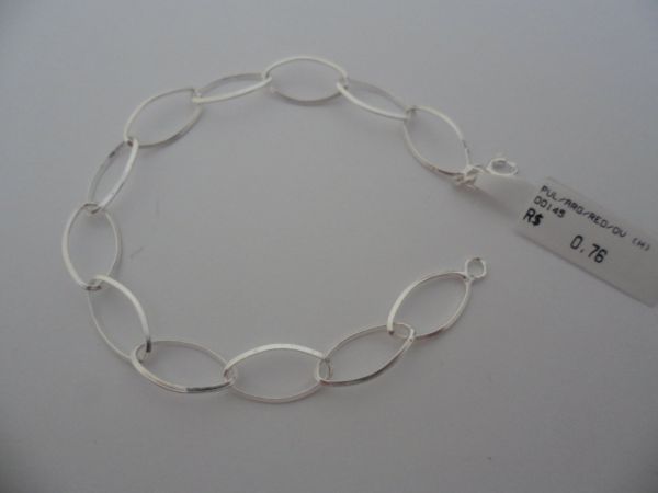 Pulseira de prata Argola Oval  CB 2060613 ok