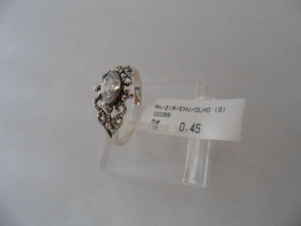 ANEL DE PRATA ZIRCÔNIA MARCASSITA OLHO  CB 4180