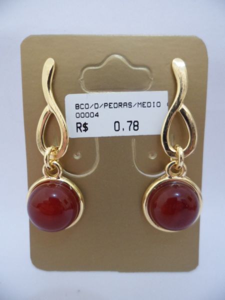 BRINCO FOLHADO A OURO RUBELITA 2100231