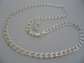 Corrente Prata Grumet 7mm 55cm cb 2062037