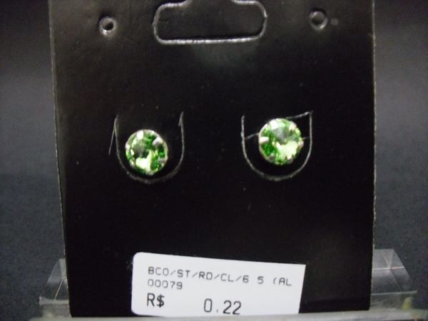 Brinco Prata Strass 6,5 mm CB 2093673
