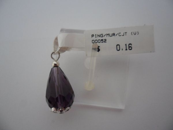 PINGENTE MURANO GOTA ROXO  CB 5707971