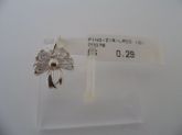 PINGENTE DE PRATA ZIRCONIA LAÇO  CB 9901