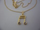 GARGANTILHA FOLHADA A OURO MUSICA CB 81764 ok