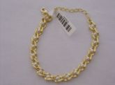 Pulseira Folhada a Ouro Gumet Perolas cb 2089454