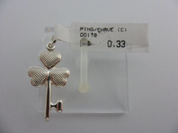 PINGENTE DE PRATA TREVO CHAVE CB 2067865