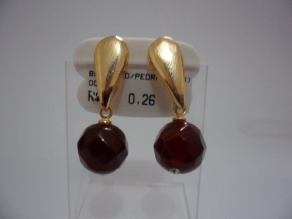 BCO/PENDENTE/PEDRA/P/ROXA  CB 23313