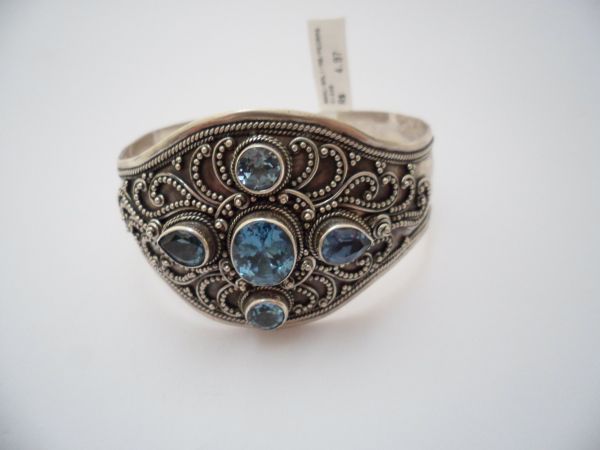 Bracelete Prata Bali com Pedras 2076184