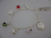 Pulseira Prata Olho Grego Sol 2069319