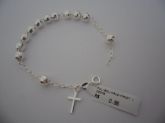 Pulseira de prata Cruz Facetada CB 2087887