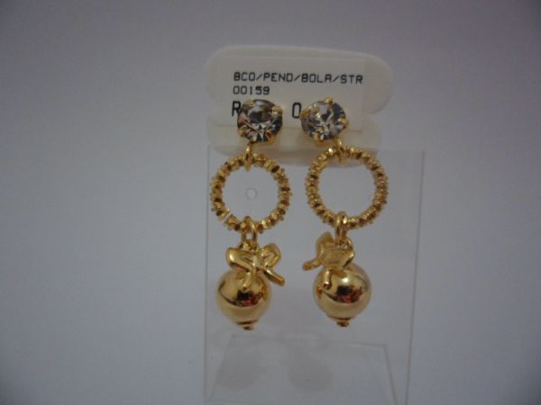 BCO/PENDENTE BOLA/STRASS  CB 23283