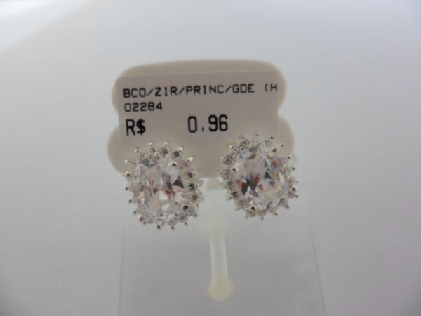 BRINCO DE PRATA COM ZIRCÔNIAS PRINCESA CB 30590
