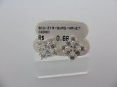 BRINCO DE PRATA ZIRCONIA QUADRADO NAVET CB 21150