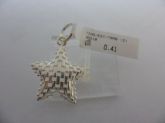 PINGENTE DE PRATA ESTRELA TRABALHADA VAZADA CB 13797