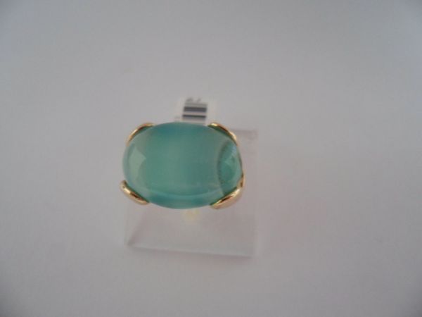 ANEL FOLHADO A OURO OVAL 1100531