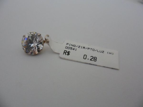 PINGENTE DE PRATA 925 ZIRCONIA PONTO LUZ  CB 2068923