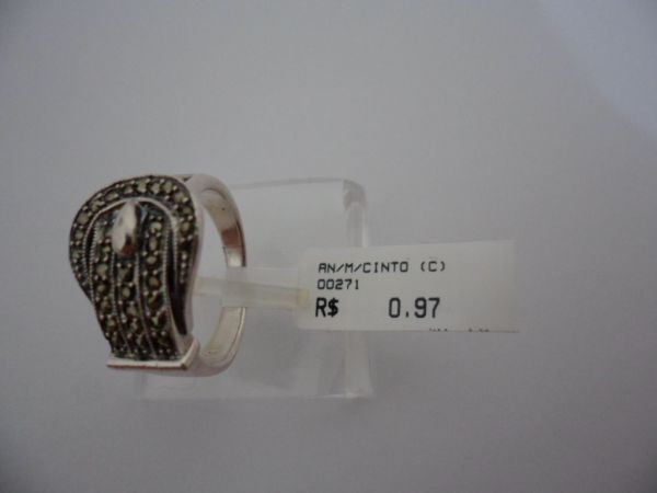 ANEL DE PRATA MARCASSITA CINTO CB 2074269