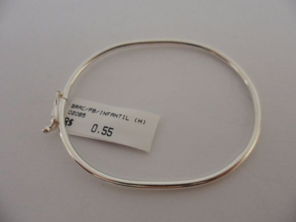 BRACELETE DE PRATA OVAL INFANTIL CB 2086644
