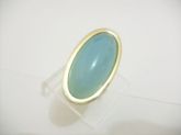 ANEL FOLHADO A OURO PEDRAS OVAL CB 2083543