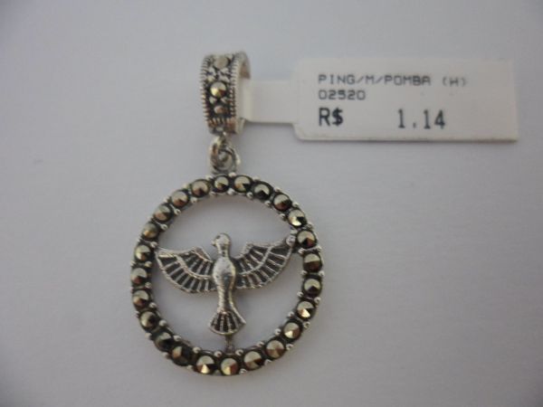 PINGENTE PRATA POMBA MARCASSITA CB 34231081