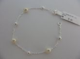 Pulseira de prata Perola Media  CB 2087368 ok