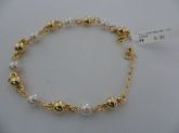 PULSEIRA FOLHADA/PEROLAS/BOLAS CB 181926