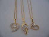 GARGANTILHA FOLHADA OURO ZIRCONIA 2089058