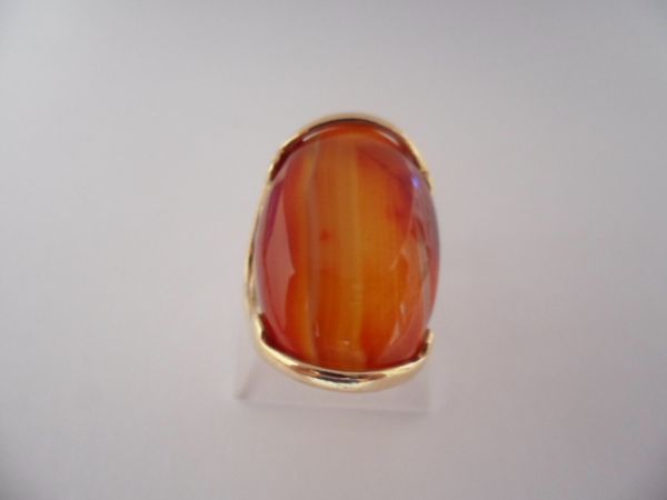 ANEL FOLHADO A OURO PEDRAS MEDIAS 1100731