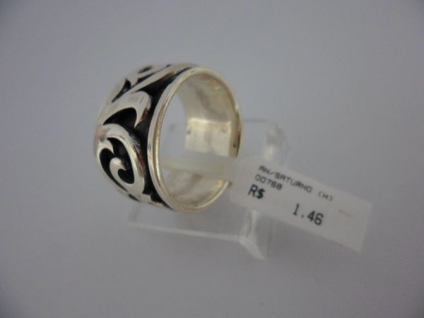 Anel Prata Masculino 15mm 2069937
