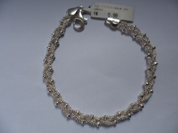PULSEIRA  DE PRATA PIPOCA BOLA  CB 2085876