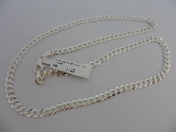 CORRENTE DE PRATA GRUMET 50CM CB 2073613