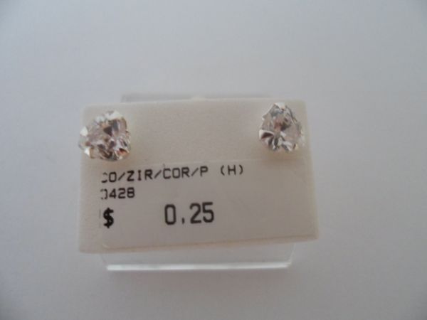 BRINCO DE PRATA ZIRCONIA CORAÇAO P  CB 2066011