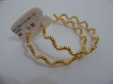 BRINCO FOLHADO A OURO ARGOLA FIOS/40 m CB 23656