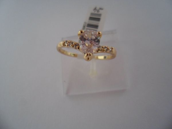ANEL FOLHADO OURO GOTA SOLITARIO 2089140
