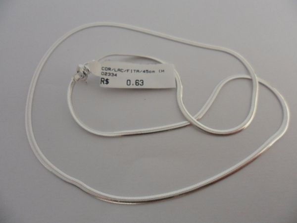 CORRENTE DE PRATA LACRAIA FITA 45CM CB 2087252