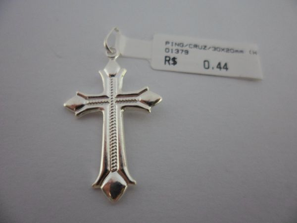 PINGENTE PRATA CRUZ 30X20  CB 2077734